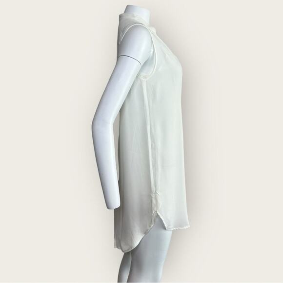 NWT | Krisa | Split V Mini Dress | Ivory | Small - Picture 4 of 12